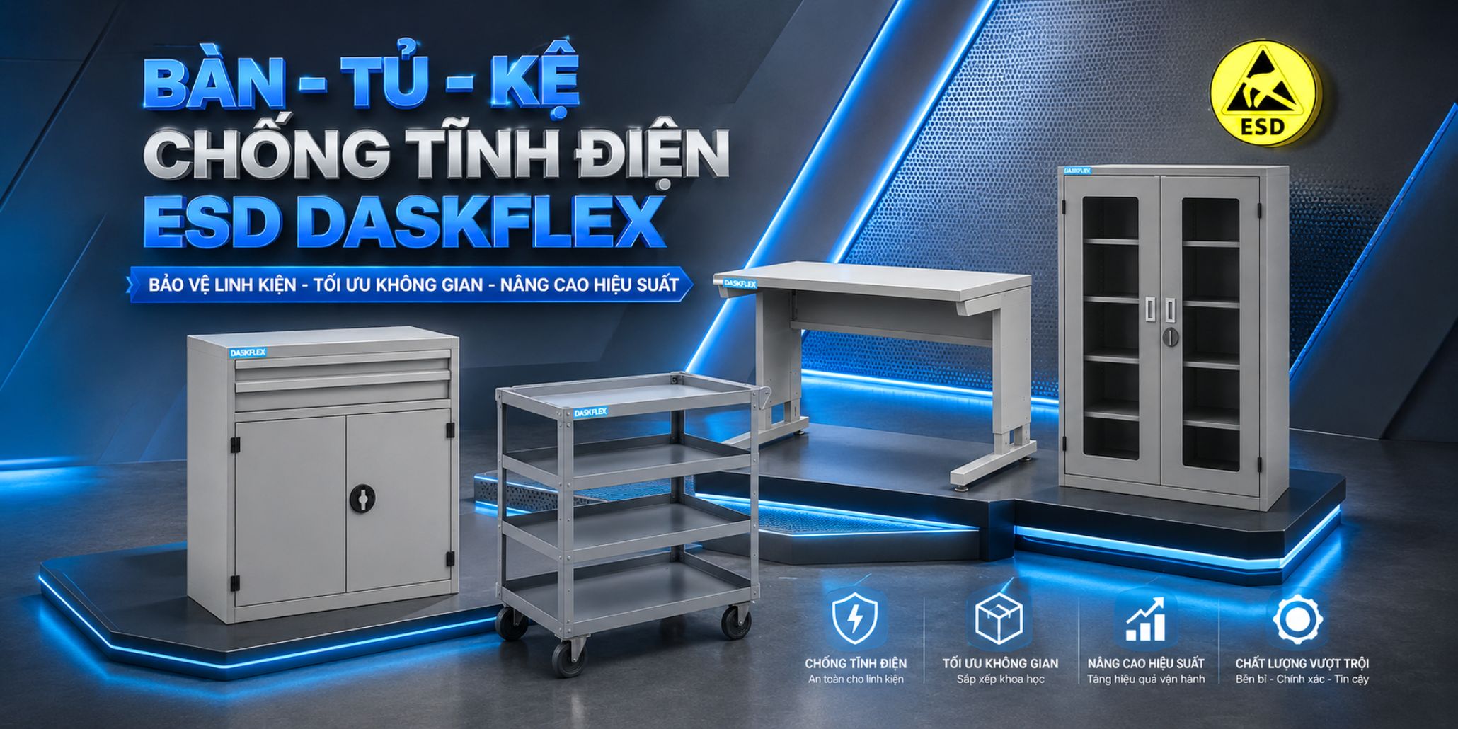 Bàn - Tủ - Kệ chống tĩnh điện