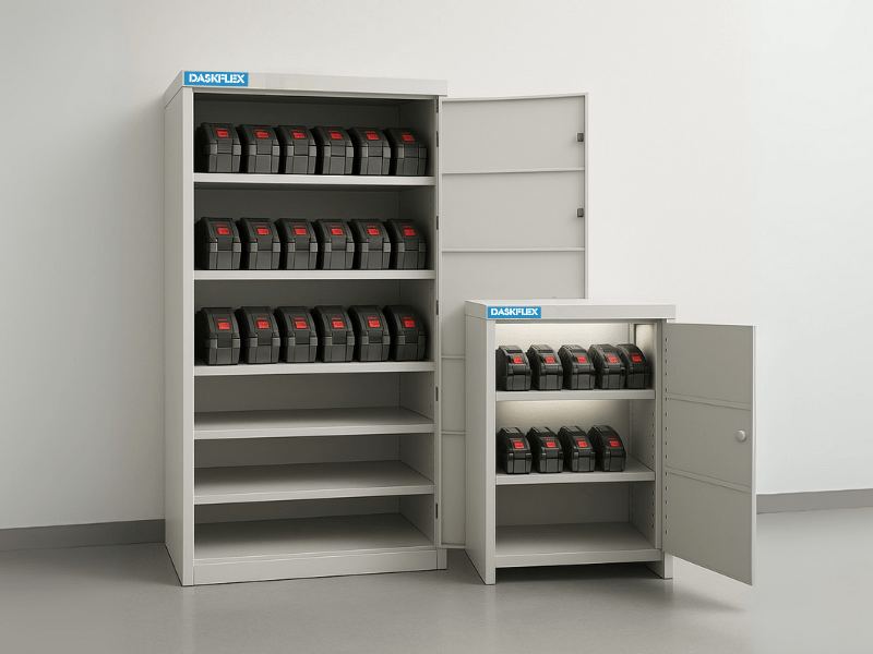 Tủ locker đựng pin 6 khoang vs 3 khoang - Khác biệt và ưu điểm nổi bật