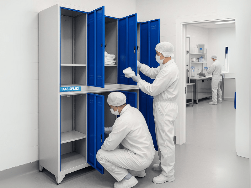 Ứng dụng tủ locker trong các ngành đặc thù: Y tế, thực phẩm, dệt may, logistics