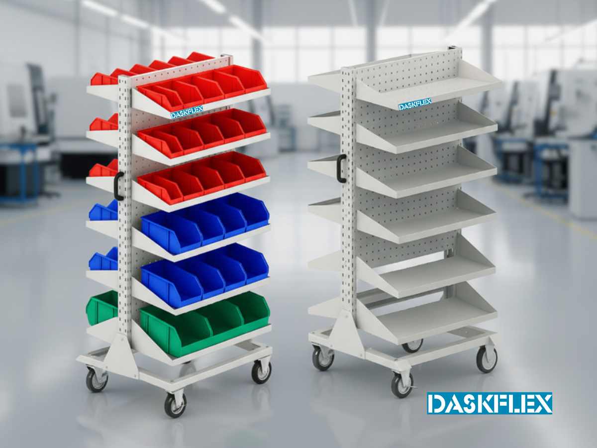 Xe đẩy linh kiện 12 tầng Daskflex - Giải pháp được doanh nghiệp đồ uống lớn tin chọn