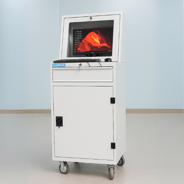 tủ đựng m&aacute;y t&iacute;nh c&ocirc;ng nghiệp di động Daskflex