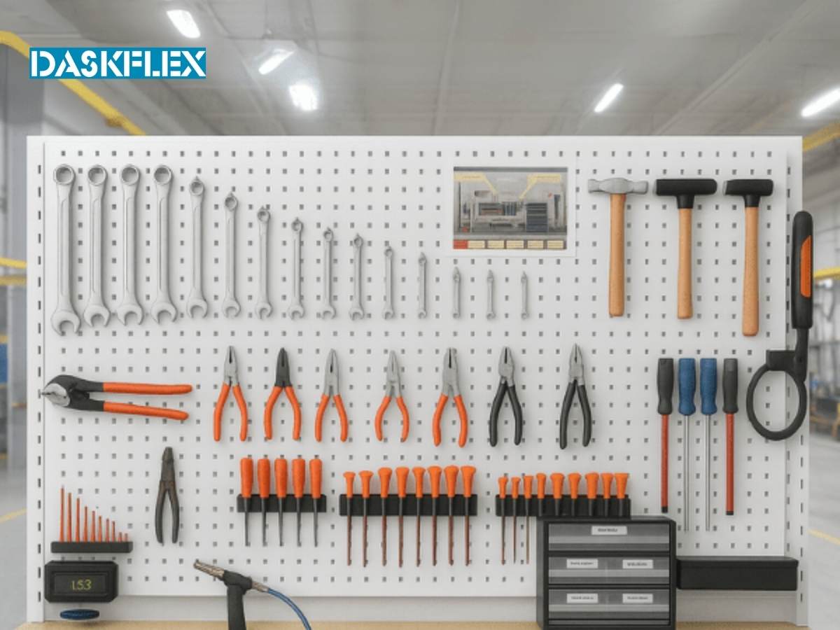 Bảng treo dụng cụ pegboard Daskflex – Giải pháp lưu trữ dụng cụ chuyên nghiệp