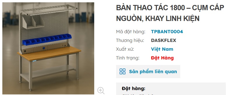 b&agrave;n thao t&aacute;c cơ kh&iacute; 1800