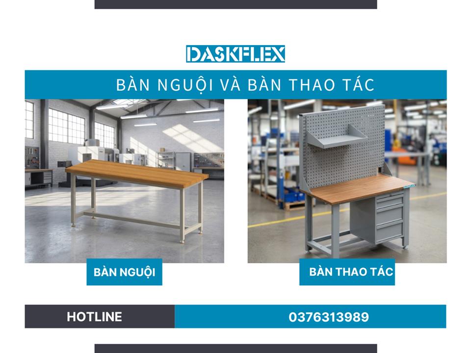Phân biệt bàn nguội cơ khí và bàn thao tác cơ khí chi tiết từ A–Z
