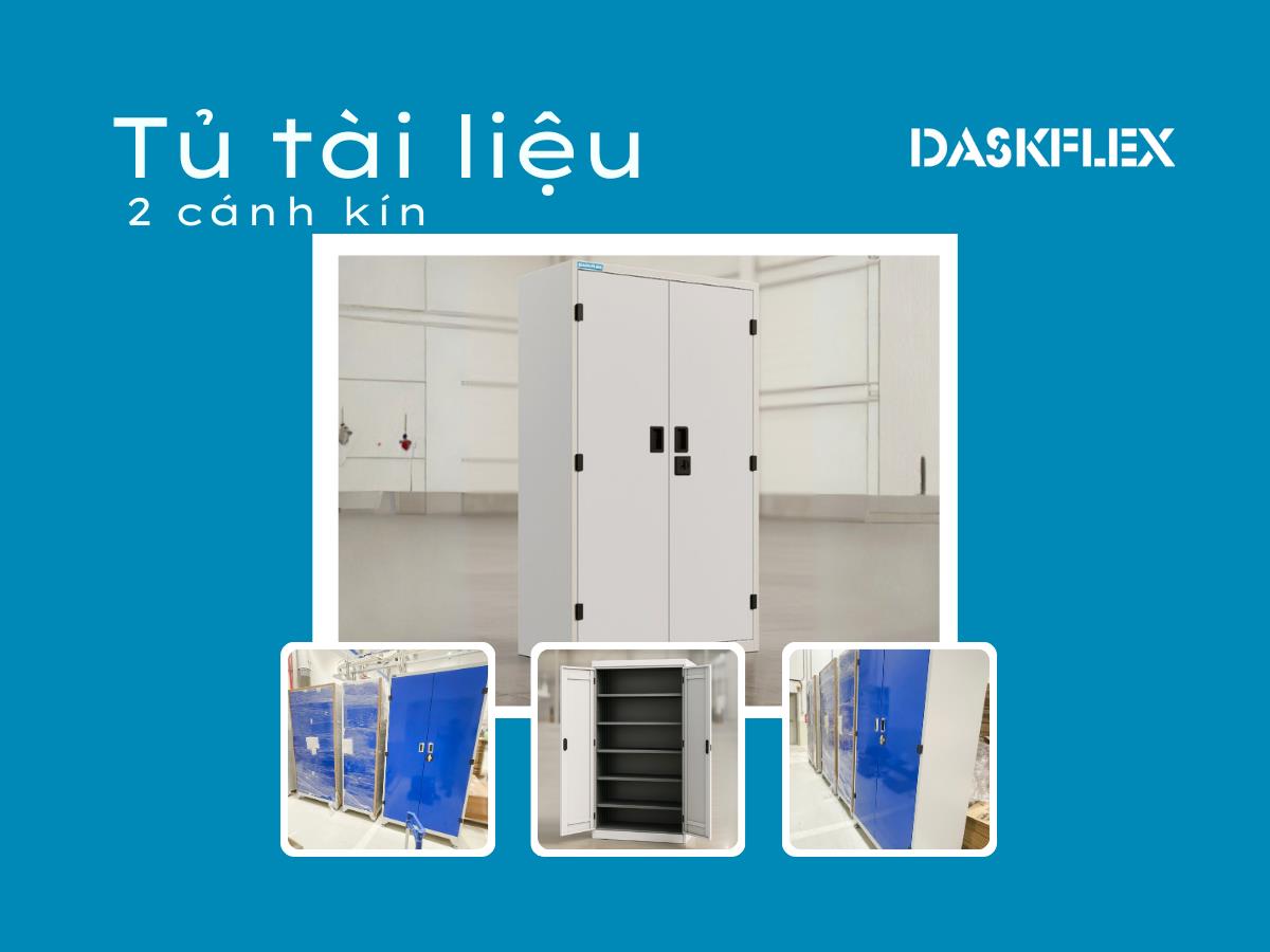 Tủ tài liệu 2 cánh kín H2000 Daskflex được nhiều khách hàng tin chọn