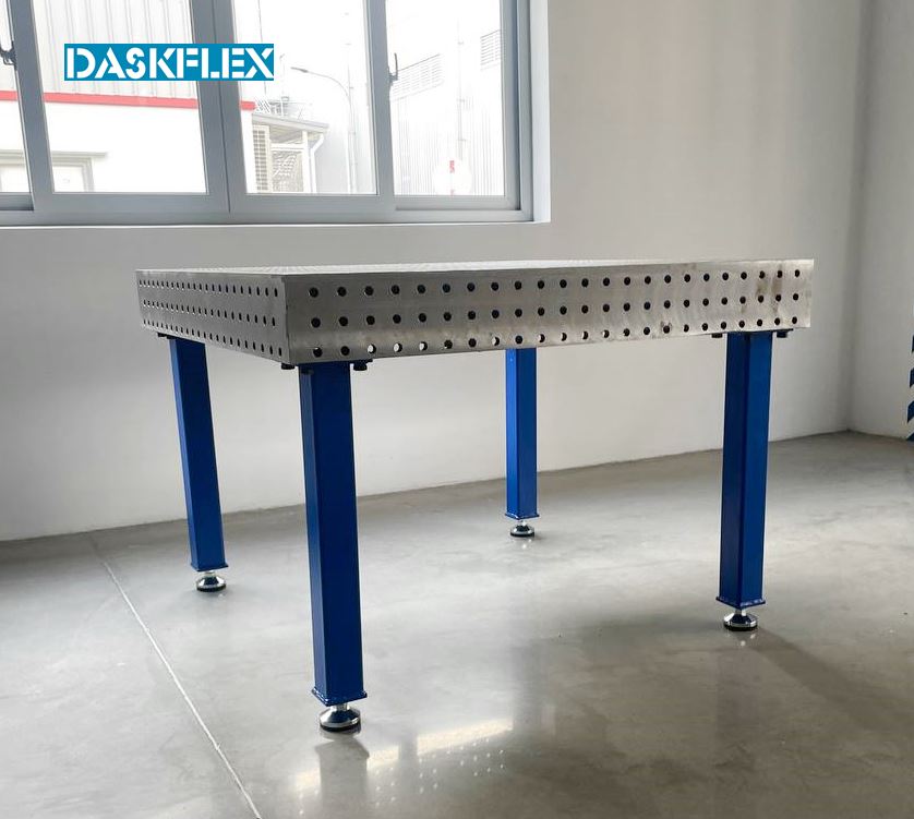bàn gá hàn cơ khí Daskflex trong môi trường sản xuất