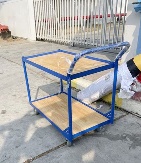 xe đẩy h&agrave;ng c&ocirc;ng nghiệp 2 tầng Daskflex b&agrave;n giao cho kh&aacute;ch h&agrave;ng