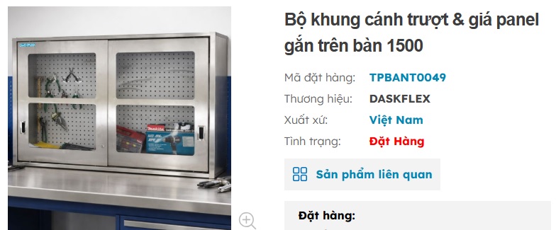 tủ c&aacute;nh trượt inox Daskflex