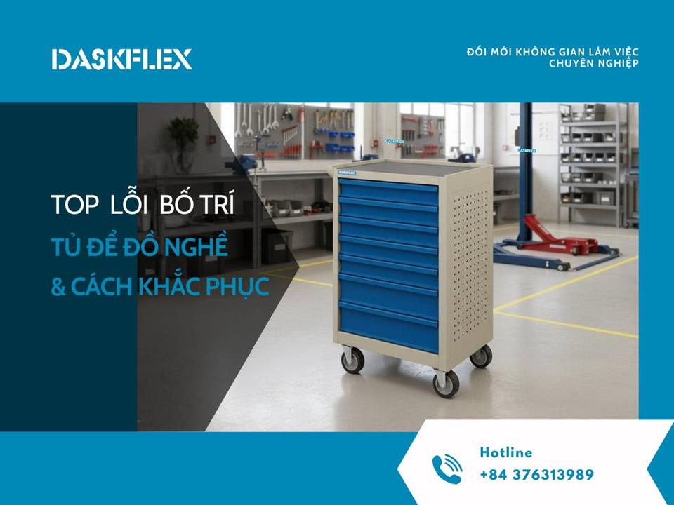Top lỗi thường gặp khi bố trí tủ để đồ nghề trong xưởng và cách khắc phục