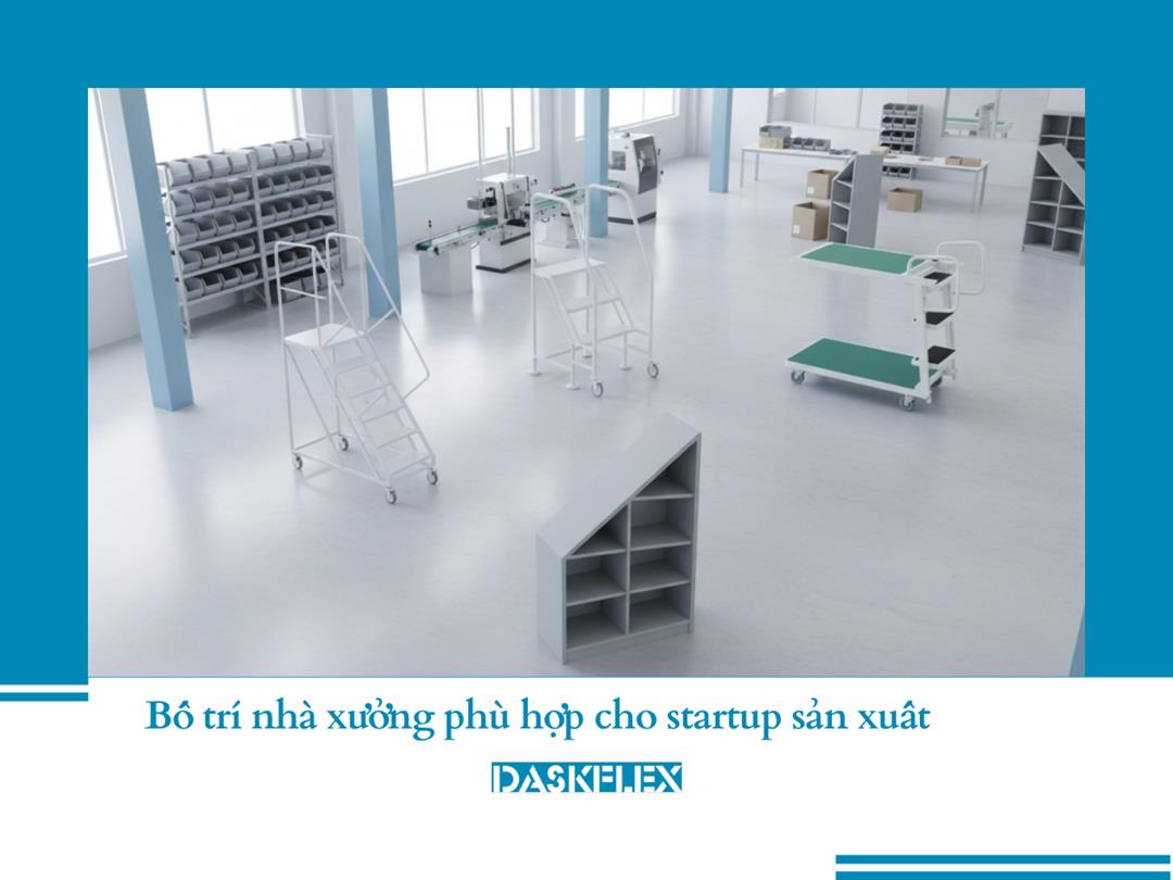 Bố trí nhà xưởng cho startup sản xuất nhỏ: Hướng dẫn thiết kế layout tối ưu