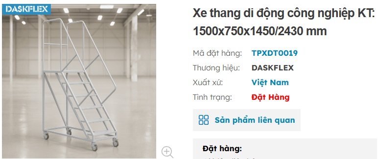 xe thang di động c&ocirc;ng nghiệp Daskflex