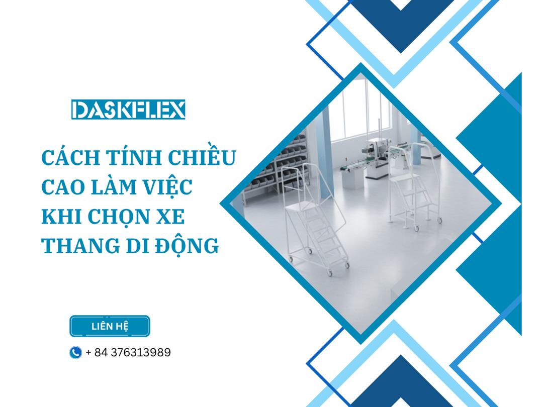 Cách tính chiều cao làm việc khi chọn xe thang di động