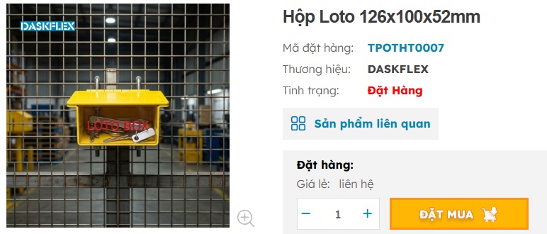 loto box Daskflex giải ph&aacute;p chuy&ecirc;n dụng lockout tagout