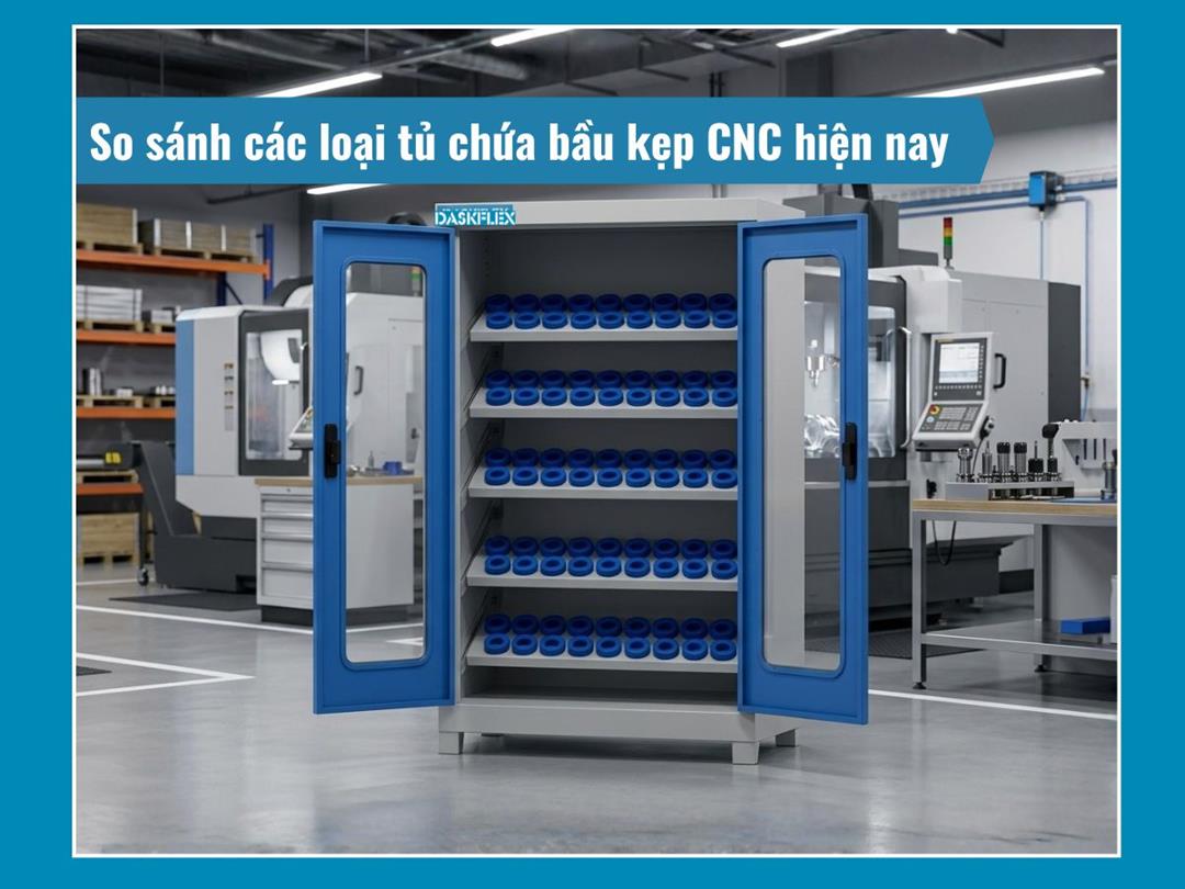 Tủ chứa bầu kẹp CNC: So sánh các loại phổ biến hiện nay