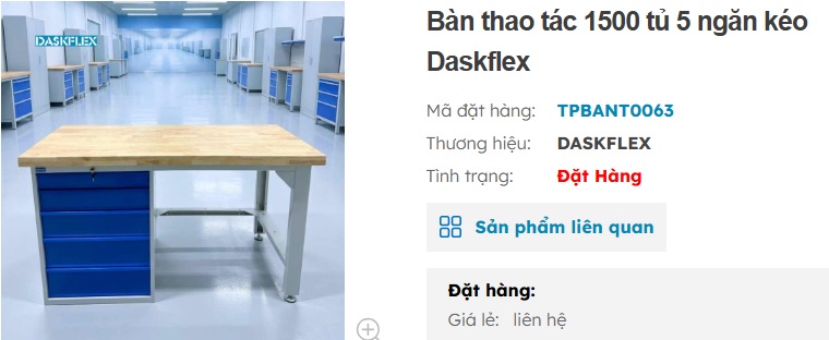 b&agrave;n thao t&aacute;c nh&agrave; xưởng