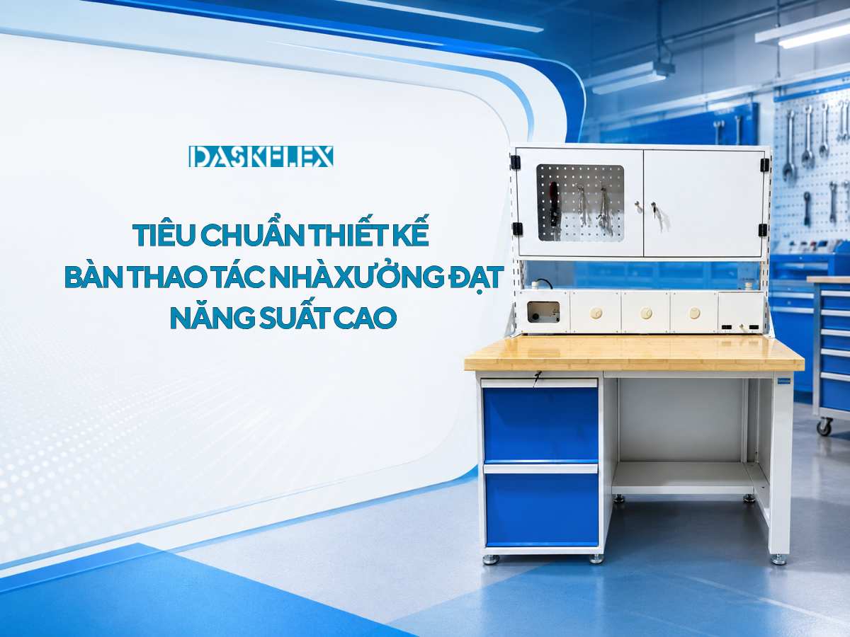 Tiêu chuẩn thiết kế bàn thao tác nhà xưởng đạt năng suất cao