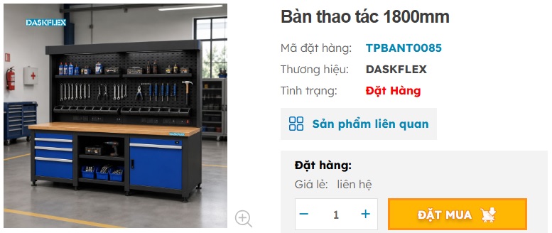 b&agrave;n thao t&aacute;c c&ocirc;ng nghiệp daskflex