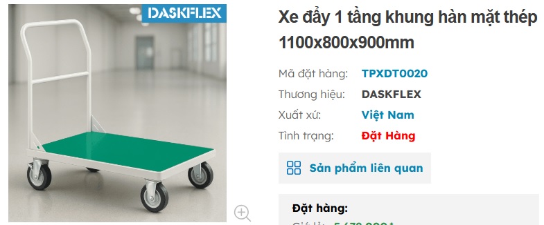 xe đẩy c&ocirc;ng nghiệp