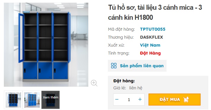 tủ t&agrave;i liệu văn ph&ograve;ng