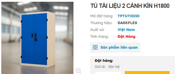 tủ t&agrave;i liệu văn ph&ograve;ng