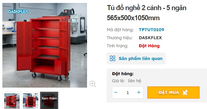 tủ c&ocirc;ng cụ dụng cụ c&ocirc;ng nghiệp