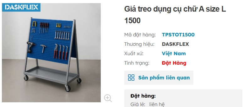 gi&aacute; treo dụng cụ daskflex