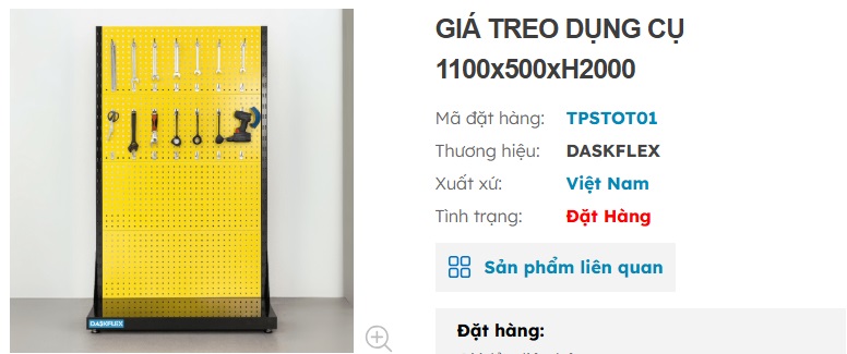 gi&aacute; treo dụng cụ