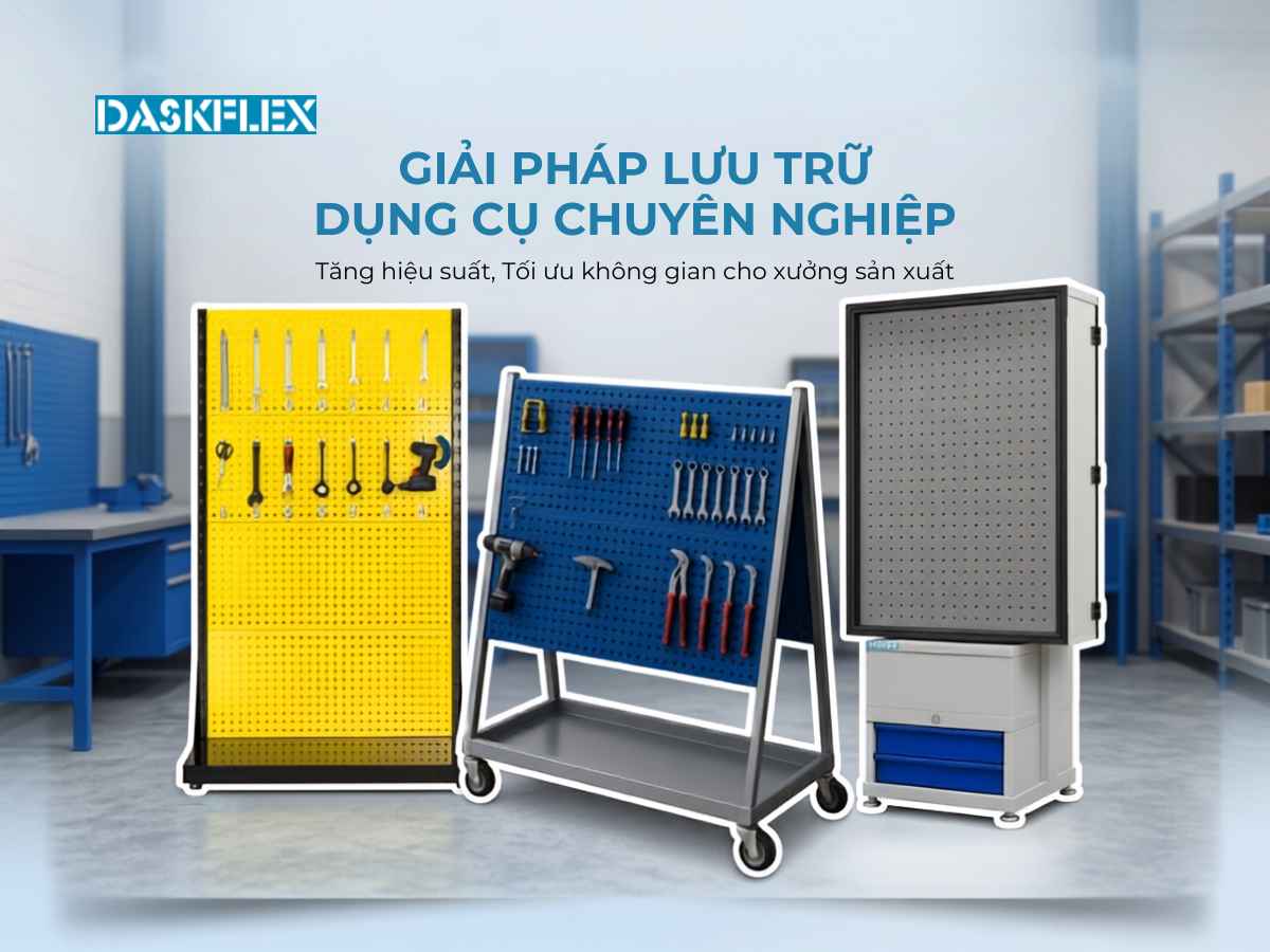 Giá treo dụng cụ là gì? Cấu tạo, công dụng và ứng dụng trong nhà xưởng