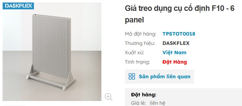 gi&aacute; treo dụng cụ
