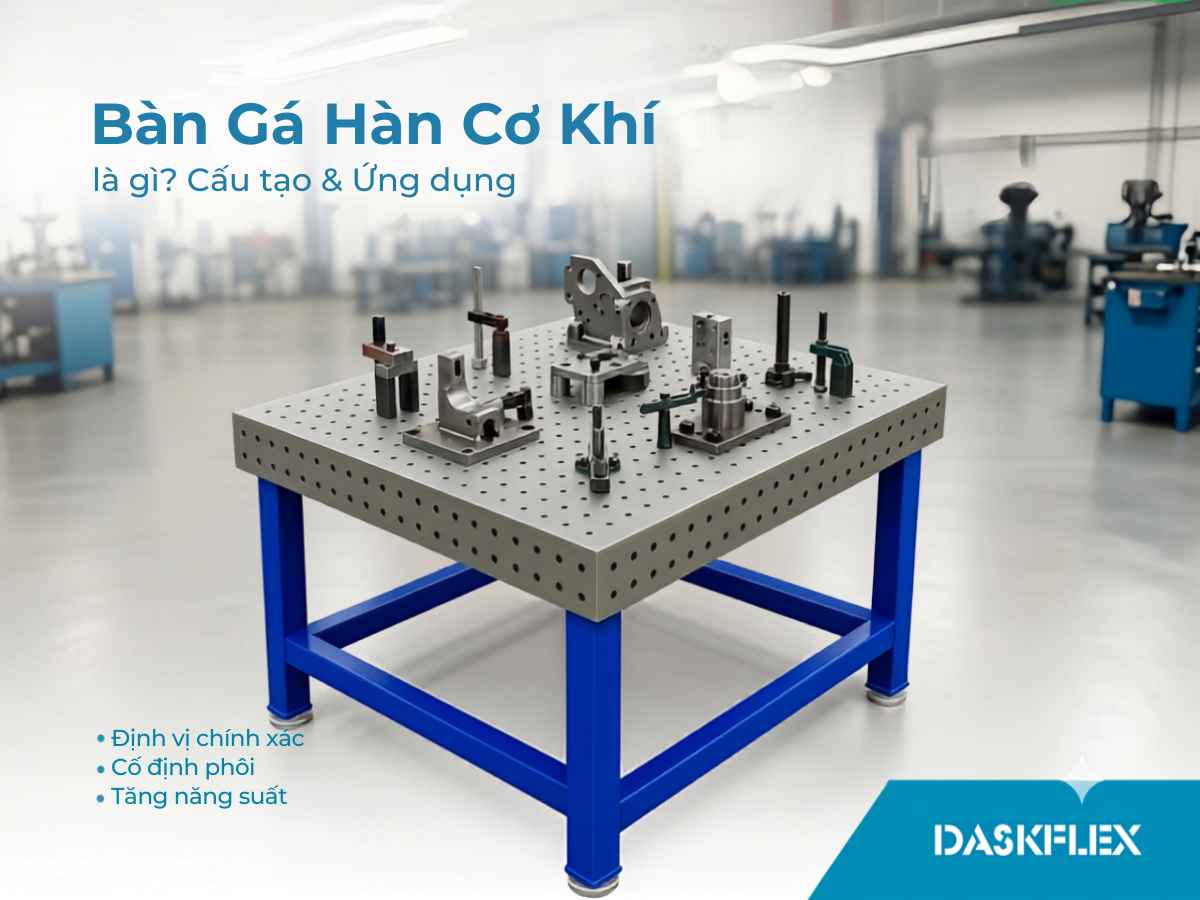 Bàn gá hàn cơ khí là gì? Cấu tạo, nguyên lý và ứng dụng trong sản xuất