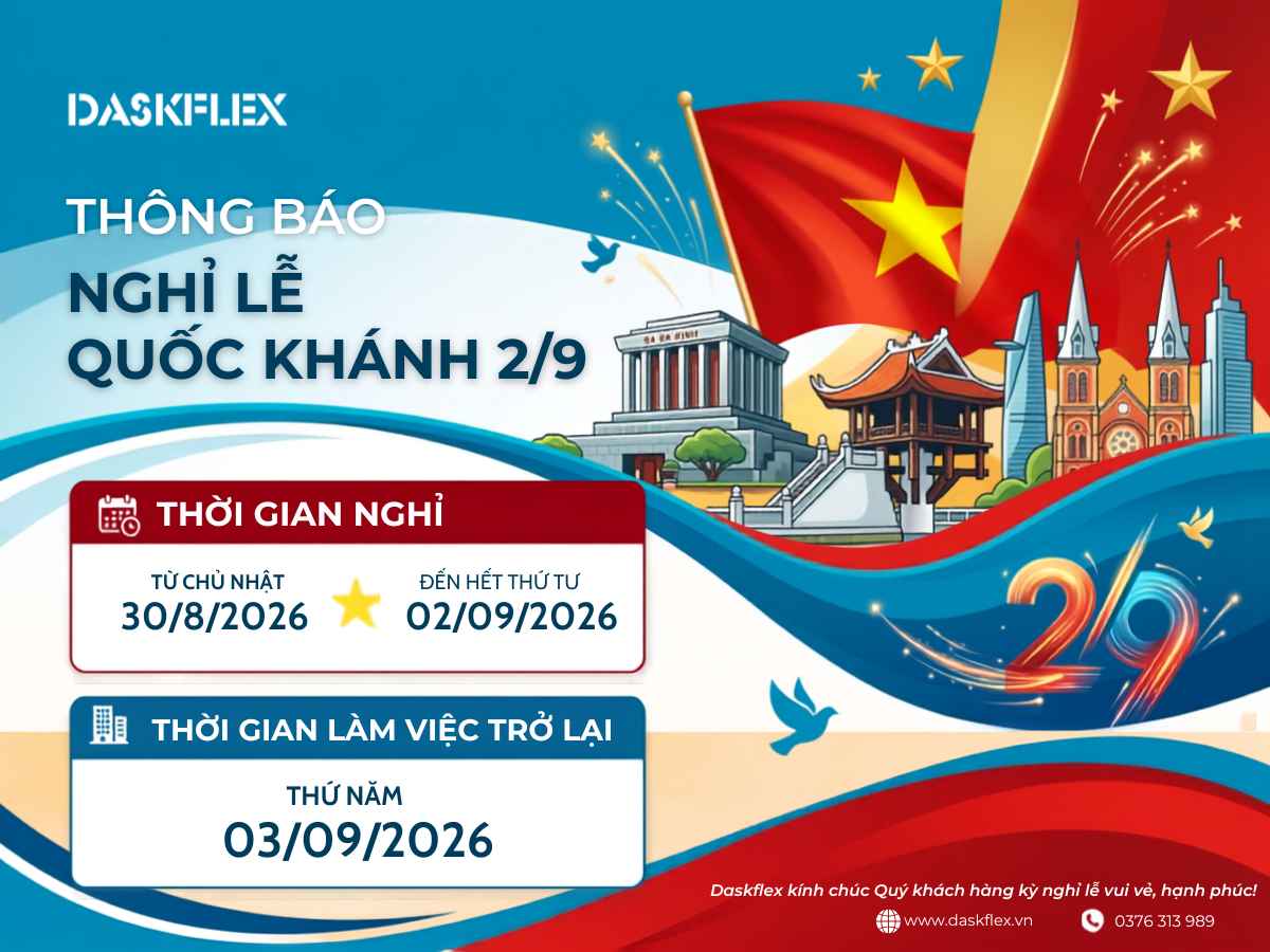 THÔNG BÁO NGHỈ LỄ QUỐC KHÁNH 2/9