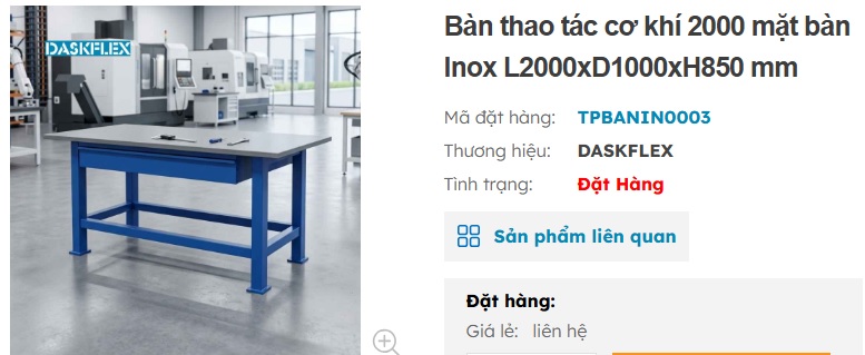 b&agrave;n thao t&aacute;c c&ocirc;ng nghiệp
