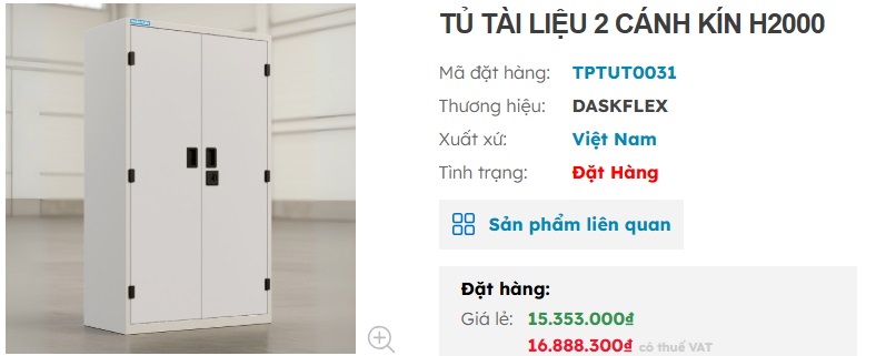 tủ hồ sơ c&ocirc;ng nghiệp