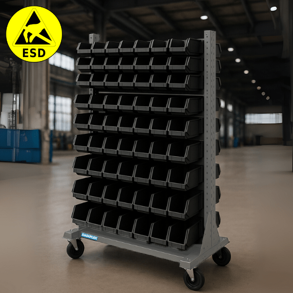 Giá treo khay linh kiện di động 98 khay chống tĩnh điện ESD