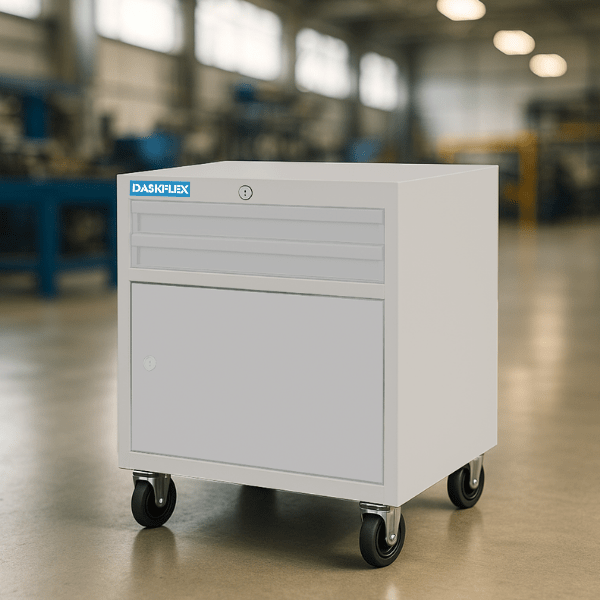 HỘC TỦ TÀI LIỆU DI ĐỘNG 2 NGĂN 1 KHOANG 450x500xH600