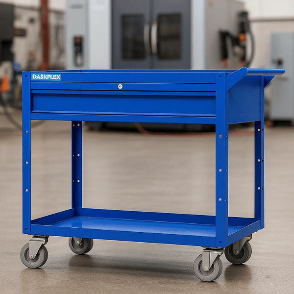 Xe đẩy 2 tầng 1 ngăn DASKFLEX 915x510x850mm