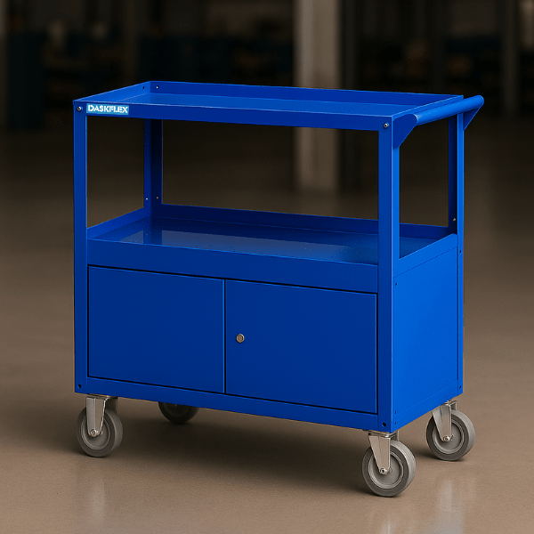 Xe đẩy dụng cụ - 2 Tầng 1 tủ 