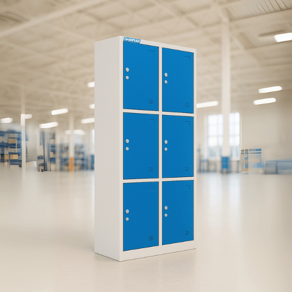 Tủ locker 6 người sử dụng 915x450x1830mm