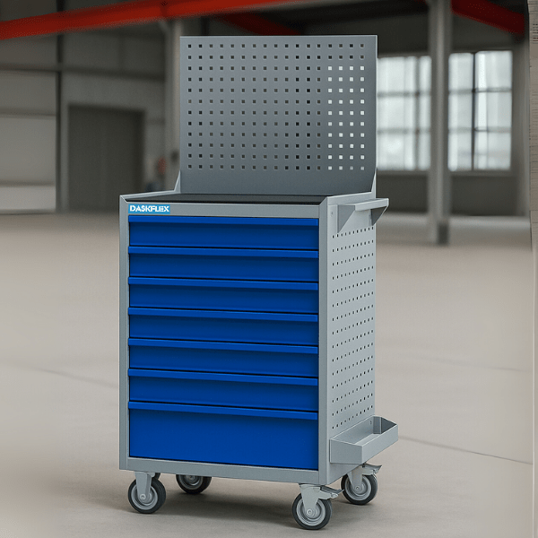 Tủ đồ nghề 7 ngăn kèm Panel DASKFLEX 1440x740x460mm 
