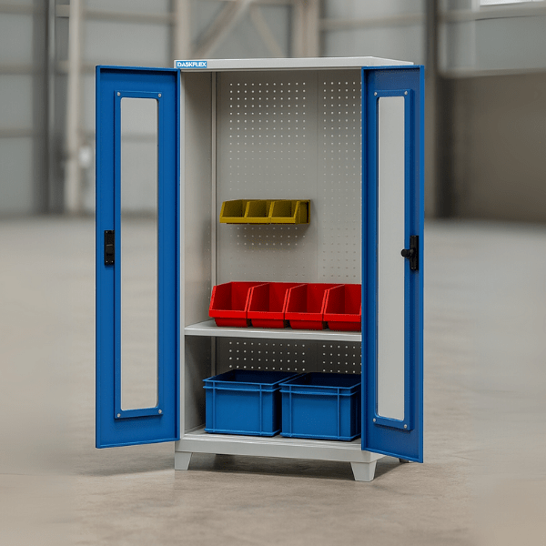 TỦ TREO DỤNG CỤ VẬT TƯ 2 CÁNH MICA H2000