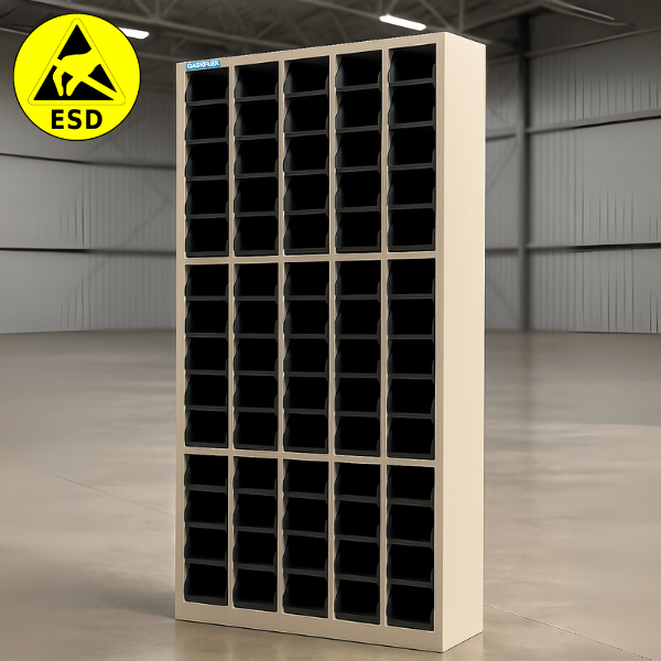 TỦ LINH KIỆN 75 KHAY CHỐNG TĨNH ĐIỆN ESD