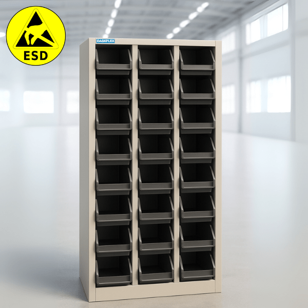 TỦ LINH KIỆN 24 KHAY CHỐNG TĨNH ĐIỆN ESD