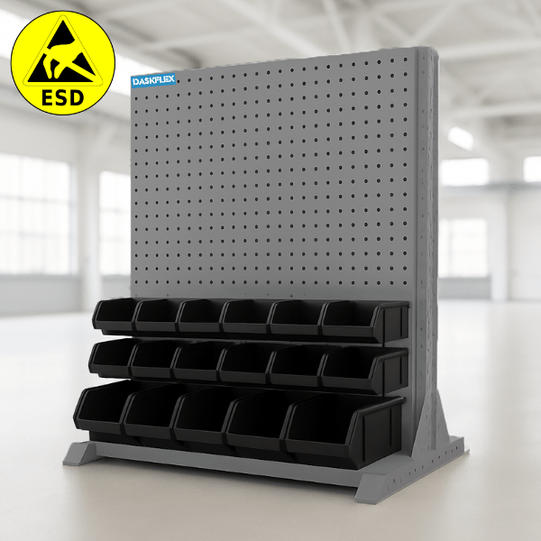 Giá treo dụng cụ cố định chống tĩnh điện ESD 5 Panel, 19 khay