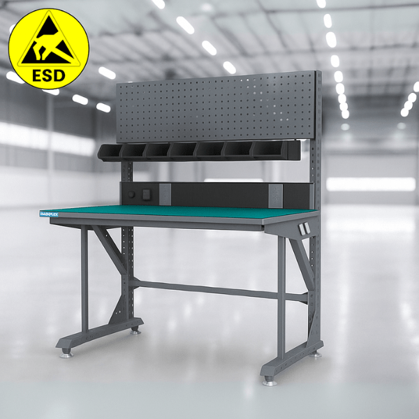BÀN CHỐNG TĨNH ĐIỆN ESD THẤP 1 MẶT 1500x875xH1420
