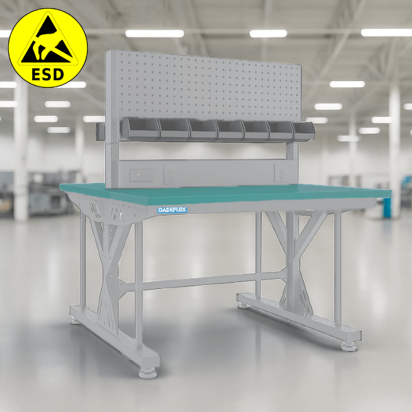 BÀN CHỐNG TĨNH ĐIỆN ESD THẤP 2 MẶT 1500x1580xH1420