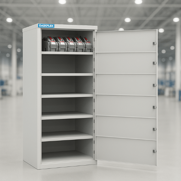 Locker đựng pin 6 khoang - Giải pháp bảo quản pin hiệu quả cho nhà máy