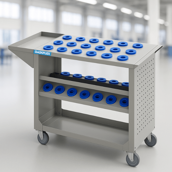 Xe đẩy đựng chuôi dao BT40 - 35 vị trí 1200x510xH850