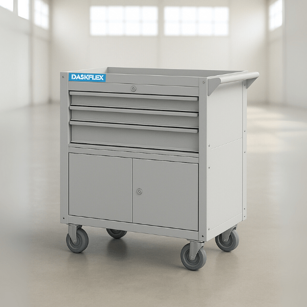 Xe đẩy dụng cụ 3 ngăn kéo - 1 khoang tủ 915x510xH850