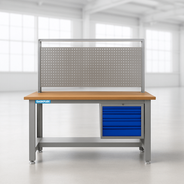 Bàn thao tác 4 ngăn kéo - full Panel 1500x700xH1700