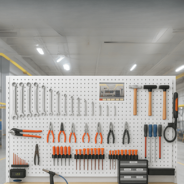 Panel treo dụng cụ lỗ vuông kích thước 1220x600x30mm